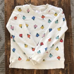 Sweatshirt with Flowers